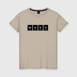 Женская футболка Senku Аниме Доктор Стоун