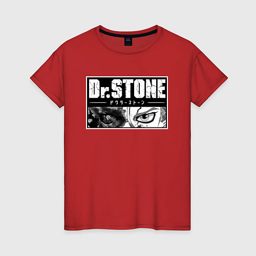 Женская футболка Доктор Стоун / Красный – фото 1
