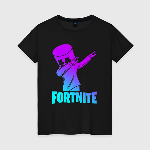 Женская футболка FORTNITE X MARSHMELLO / Черный – фото 1