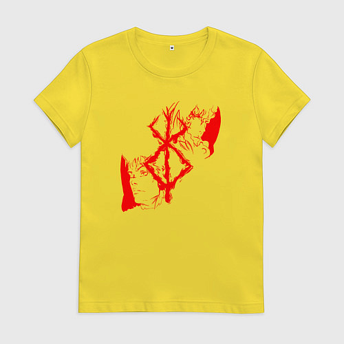 Женская футболка BERSERK / Желтый – фото 1