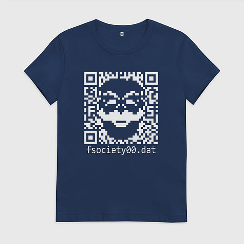 Женская футболка MRROBOT / Тёмно-синий – фото 1