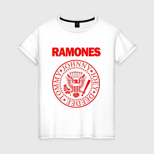 Женская футболка RAMONES / Белый – фото 1