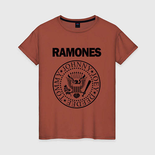 Женская футболка RAMONES / Кирпичный – фото 1