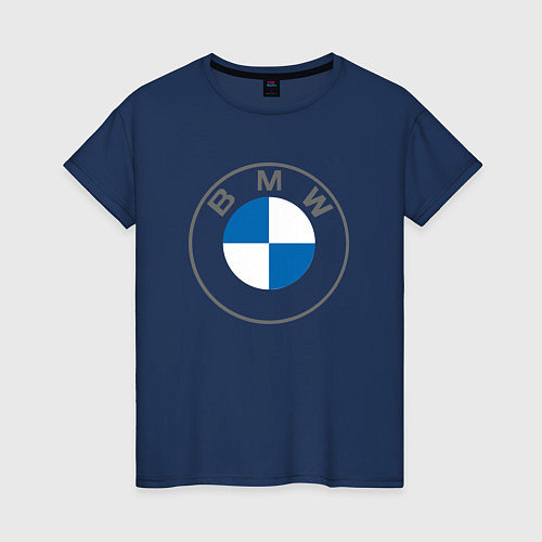 Женская футболка BMW LOGO 2020 / Тёмно-синий – фото 1