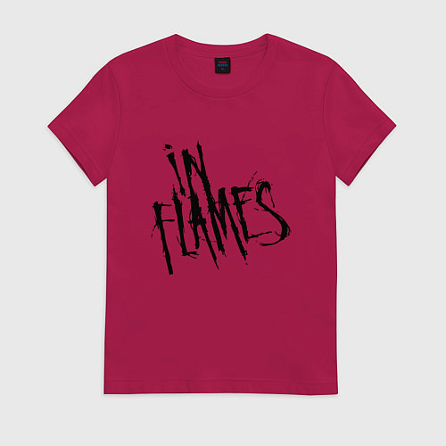 Женская футболка In Flames / Маджента – фото 1