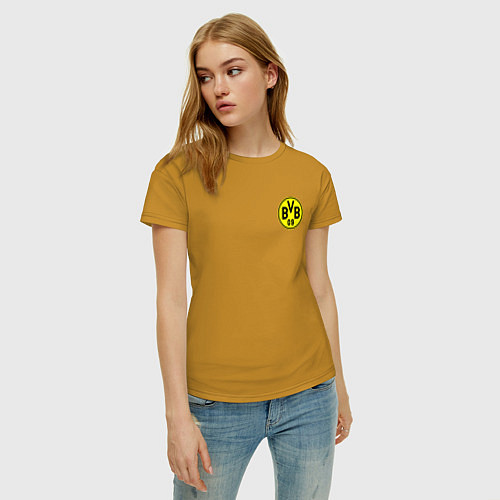 Женская футболка BORUSSIA / Горчичный – фото 3