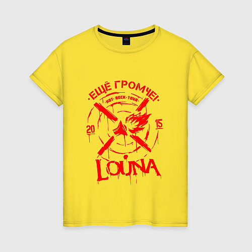 Женская футболка Louna / Желтый – фото 1