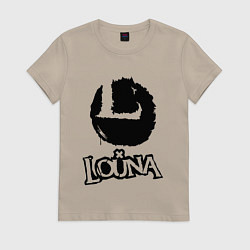 Футболка хлопковая женская Louna, цвет: миндальный