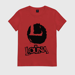Футболка хлопковая женская Louna, цвет: красный