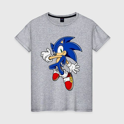 Женская футболка Sonic / Меланж – фото 1