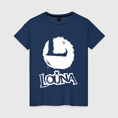 Женская футболка Louna / Тёмно-синий – фото 1