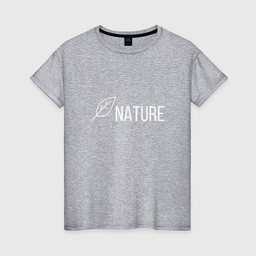 Женская футболка NATURE / Меланж – фото 1
