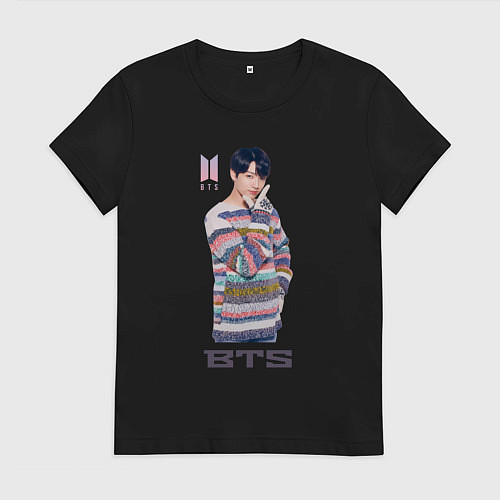 Женская футболка BTS / Черный – фото 1
