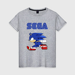 Футболка хлопковая женская SEGA, цвет: меланж