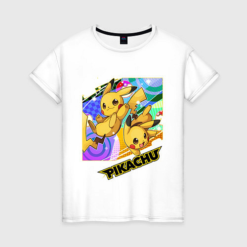 Женская футболка Pikachu / Белый – фото 1
