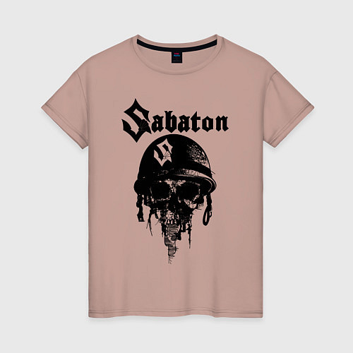 Женская футболка Sabaton / Пыльно-розовый – фото 1