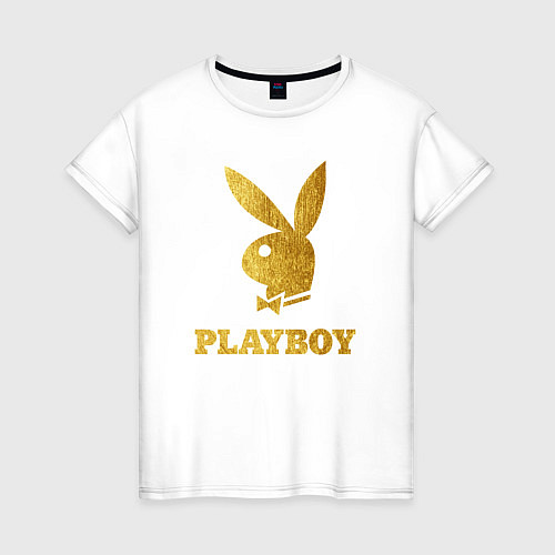 Женская футболка PLAYBOY GOLD / Белый – фото 1