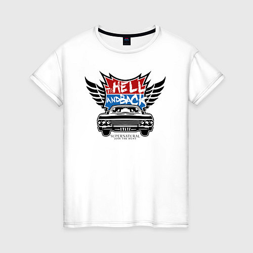 Женская футболка To Hell And Back / Белый – фото 1