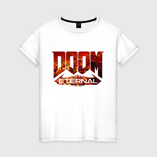 Женская футболка DOOM Eternal / Белый – фото 1
