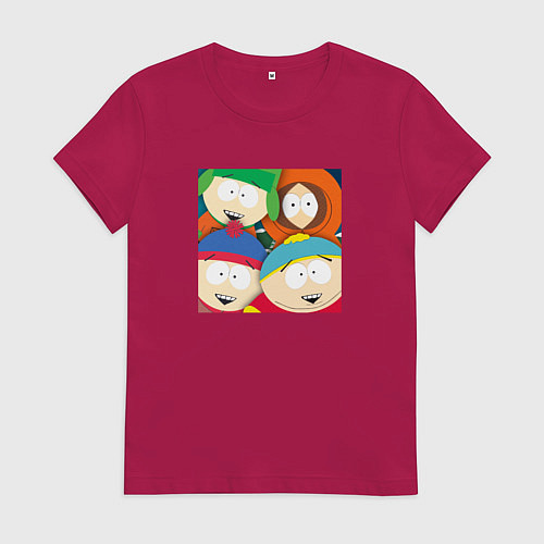 Женская футболка South Park / Маджента – фото 1