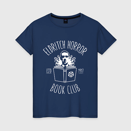 Женская футболка Лавкрафт / Тёмно-синий – фото 1