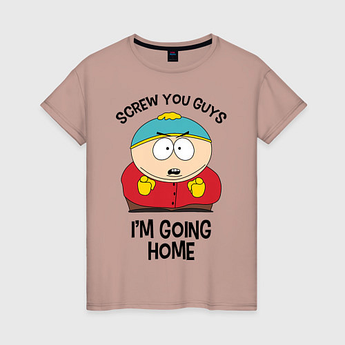 Женская футболка South Park, Эрик Картман / Пыльно-розовый – фото 1