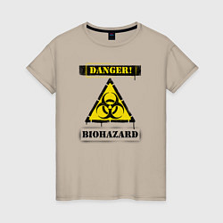 Женская футболка Biohazard