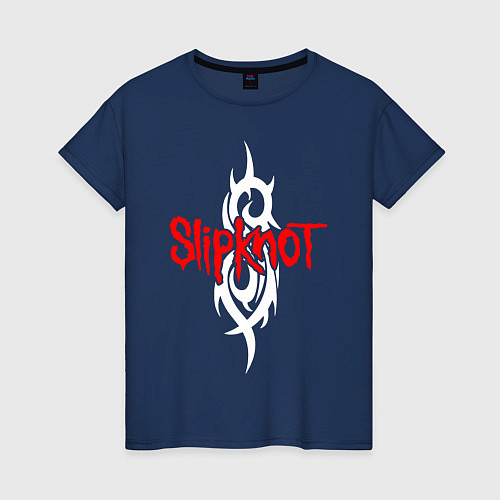 Женская футболка SLIPKNOT / Тёмно-синий – фото 1