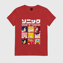 Женская футболка Японский Sonic