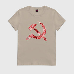 Женская футболка Ахегао СССР