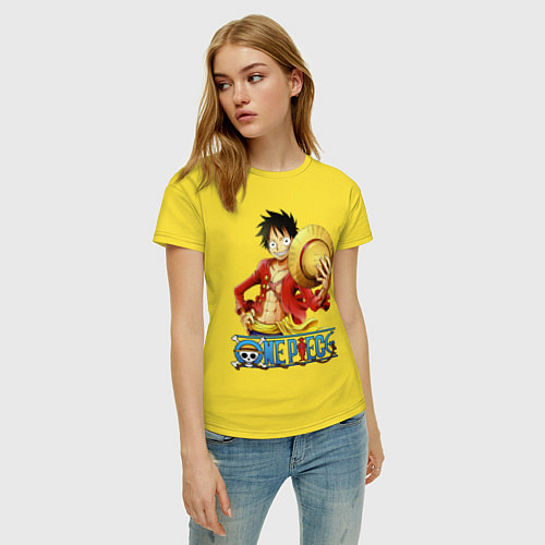 Женская футболка One Piece / Желтый – фото 3