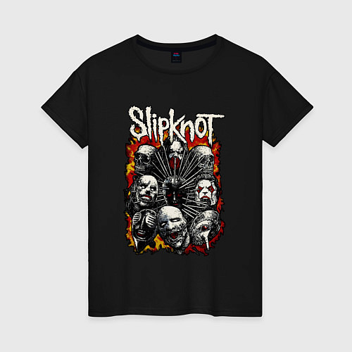 Женская футболка Slipknot / Черный – фото 1