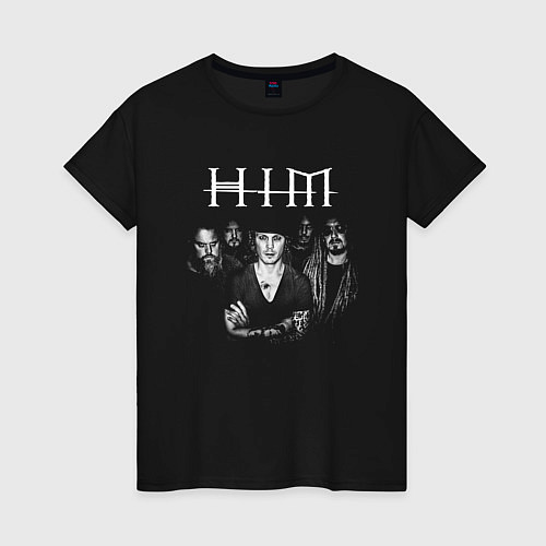 Женская футболка HIM / Черный – фото 1