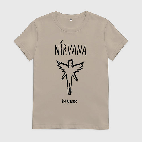 Женская футболка Nirvana In utero / Миндальный – фото 1