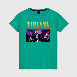 Женская футболка NIRVANA Курт Кобейн