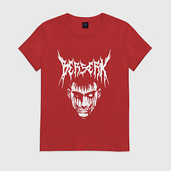 Футболка хлопковая женская BERSERK, цвет: красный