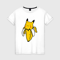 Женская футболка Пикачу-банан