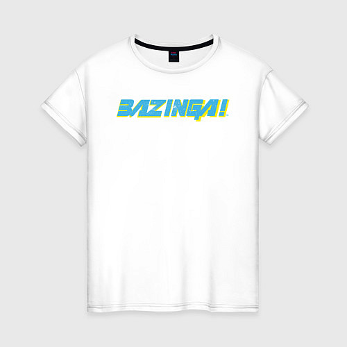 Женская футболка BAZINGA! / Белый – фото 1