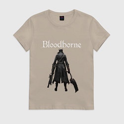 Футболка хлопковая женская Bloodborne, цвет: миндальный