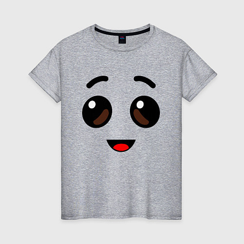 Женская футболка ЛИЦО БАНАНА ИЗ FORTNITE / Меланж – фото 1