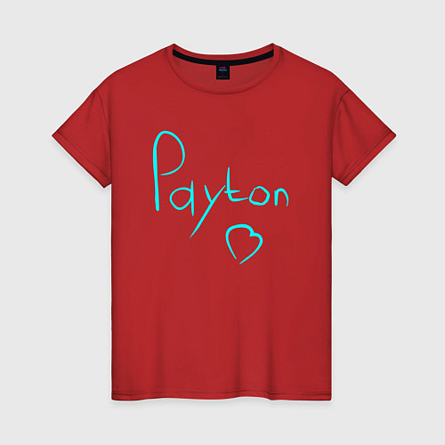 Женская футболка PAYTON LOVE / Красный – фото 1