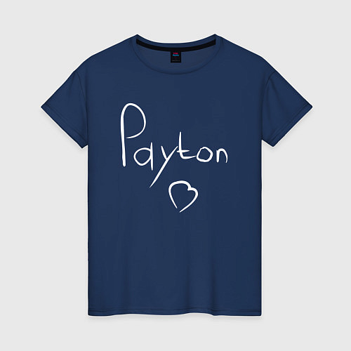 Женская футболка PAYTON LOVE / Тёмно-синий – фото 1