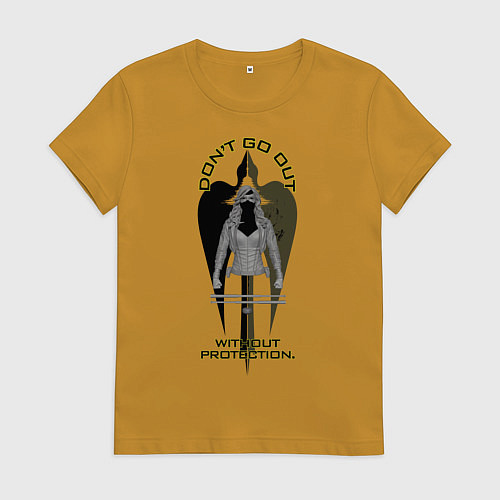 Женская футболка The Canary / Горчичный – фото 1