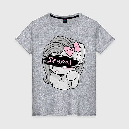 Женская футболка Senpai / Меланж – фото 1