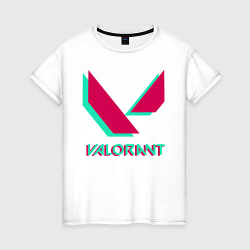 Женская футболка VALORANT / Белый – фото 1