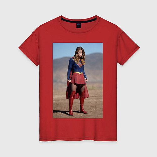 Женская футболка Supergirl / Красный – фото 1