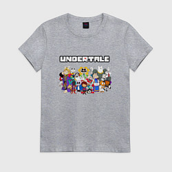 Футболка хлопковая женская UNDERTALE, цвет: меланж