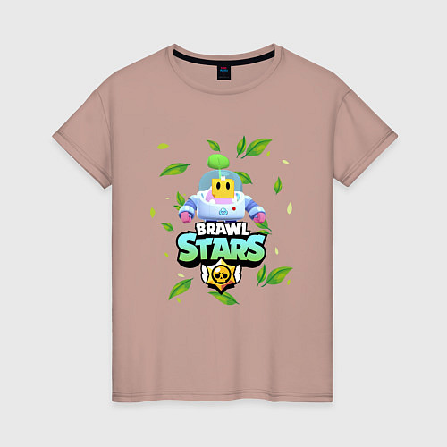 Женская футболка Sprout Brawl Stars / Пыльно-розовый – фото 1