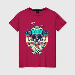 Женская футболка Skull Summer