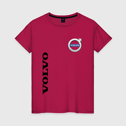 Женская футболка VOLVO / Маджента – фото 1